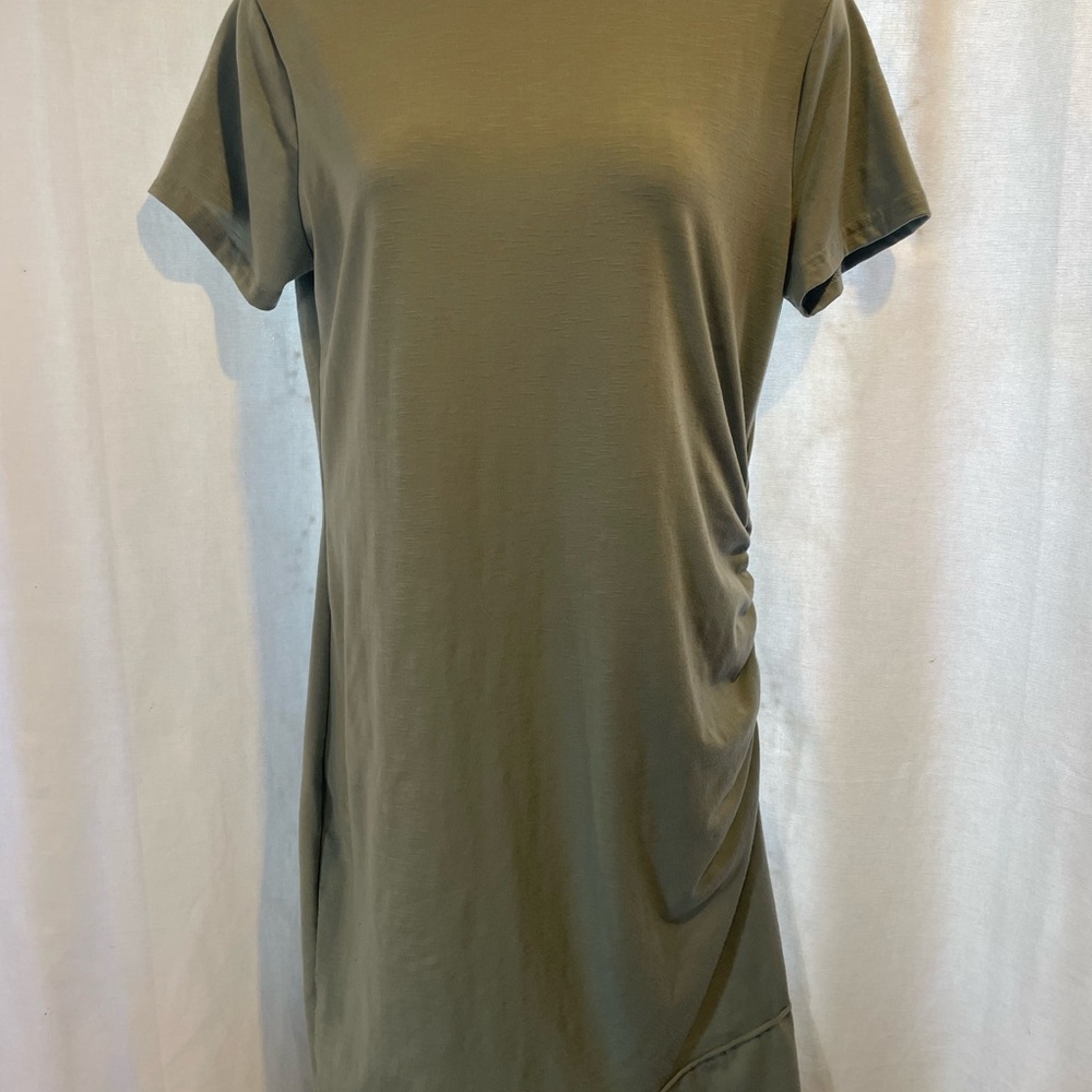 Slate Blue Short Sleeve Dress
